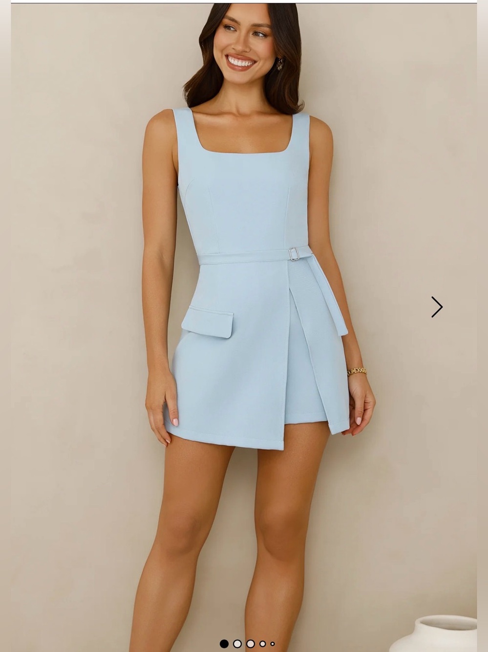 NWT Hello Molly BEAUTY EDITOR ROMPER BLUE size 2